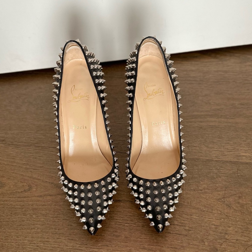 🔥CHRISTIAN LOUBOUTIN PIGALLE PLATO SPIKED 120 Pumps 39 SOLD OUT 🔥MAKE AN OFFER❣️ - Picture 13 of 16